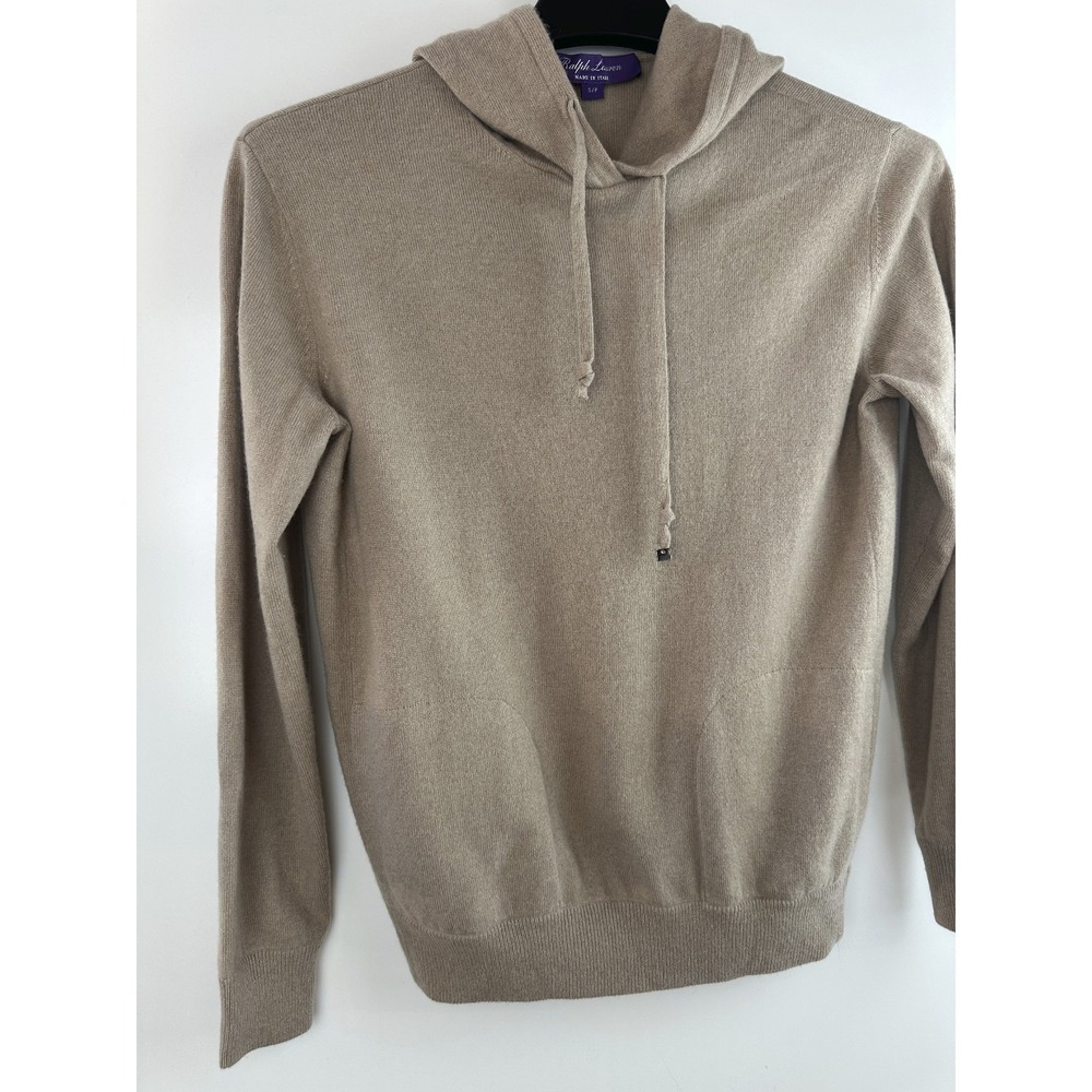 Ralph Lauren Purple Label 100% Cashmere Hoodie Sweater Italy S/P Luxury Designer - Picture 3 of 16